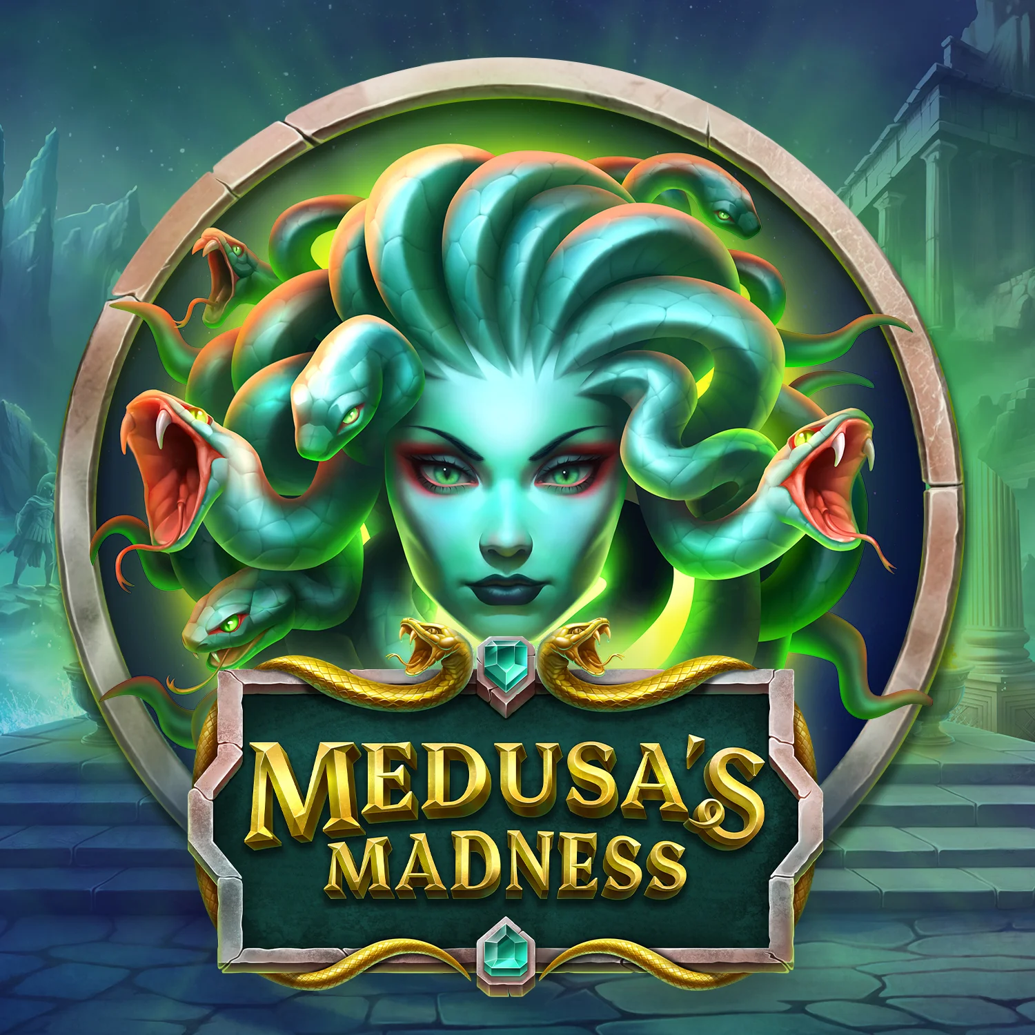Medusas Madness slot game featuring mythological themes and ancient Greek goddess imagery