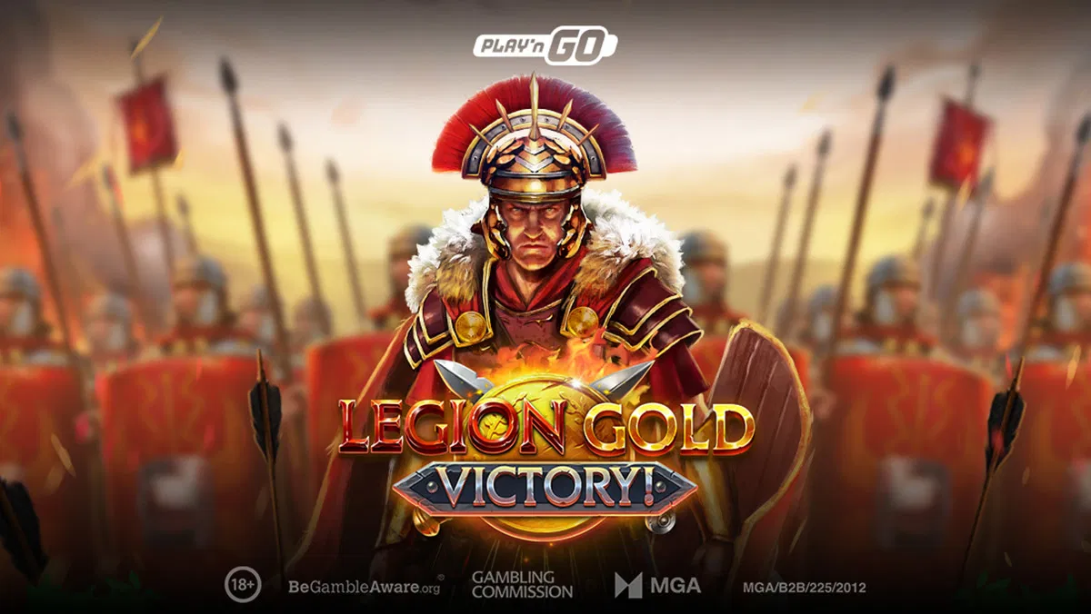 Legion Gold Victory game with Roman military themes and golden treasure symbols